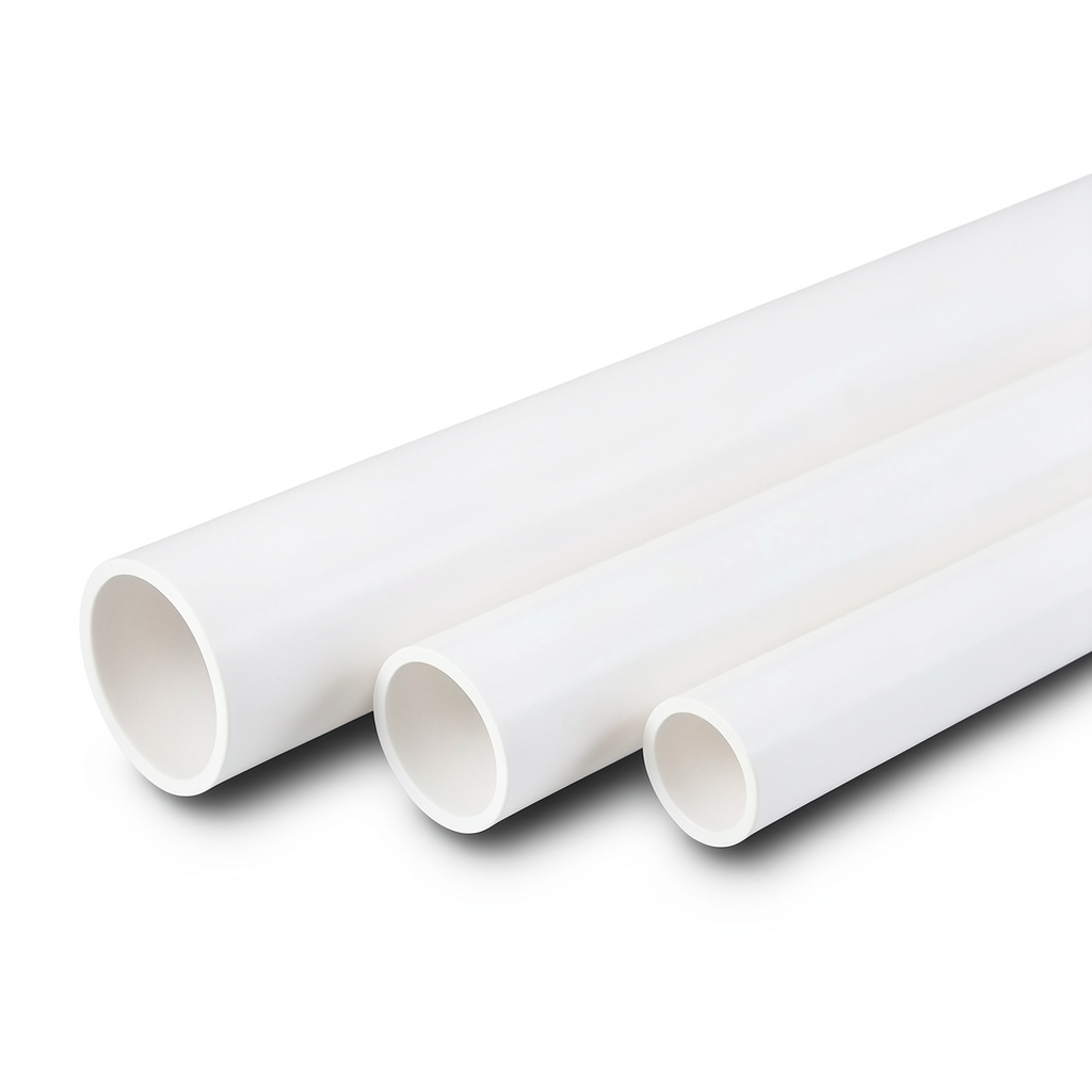 أنابيب UPVC جدول 80 قطر خارجي 101.6 مم سمك 8.08 مم أبيض