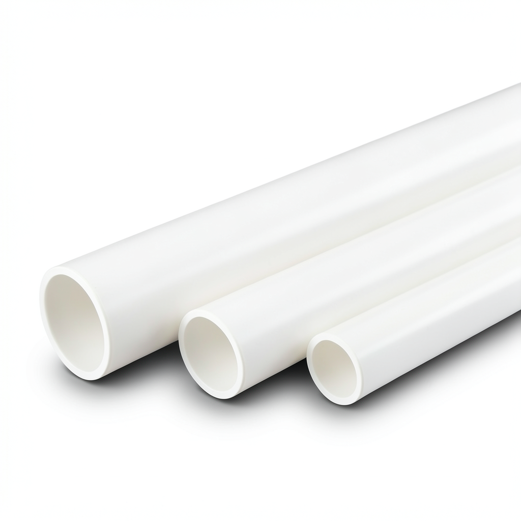 UPVC Pipes Schedule 80 Outside Diameter 114.3 mm Thickness 8.56 mm White