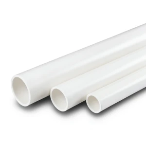 أنابيب UPVC جدول 80 مقاس 5 إنش قطر خارجي 141.3 مم سمك 9.52 مم أبيض