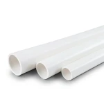 أنابيب UPVC جدول 80 مقاس 6 أنش، قطر خارجي 168.28 مم، سمك 10.97 مم، أبيض
