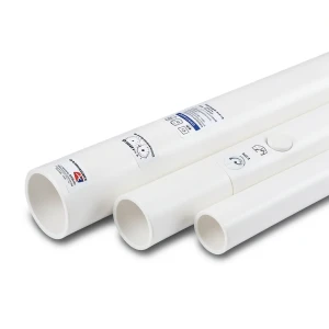 مواسير UPVC ضغط اسمي 8.6 بار مقاس ¼ 1 إنش سمك 52.1 مم لون أبيض | بلاستيك الوطنية
