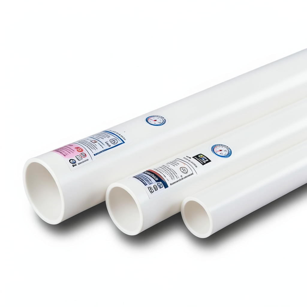 UPVC Pipes 8 Inch Size 6.9 Bar Pressure 5.33 mm Thickness White | Al Watania Plastics