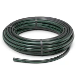 لفة أنابيب بلاستيك HDPE ضغط 15.9 بار PE63 قطر خارجي 90 مم SDR 7.4 أسود مع خطوط خضراء