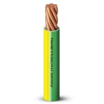 Stranded Electrical Wire 1.5 mm 450/750V Copper Conductor Heat Resistant PVC Insulated, Yellow/Green | Al Fanar