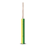 Electric Wire 2.5 sq mm 450/750V Copper Conductor Heat Resistant PVC Insulation, Yellow/Green | Al Fanar