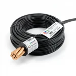 Stranded Copper Electric Wire 450/750 Rated Voltage, 25mm2 Size, Black Color, Coil Length 100m | Riyadh Cables