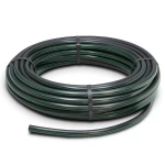 لفة أنابيب بلاستيك HDPE ضغط 15.9 بار [PE 63] قطر خارجي 160 مم SDR 7.4 لون أسود مع خط أخضر