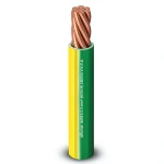 Electric Wire 6 mm 450/750V, Copper Conductor, Heat Resistant PVC Insulation, Yellow/Green | Al Fanar
