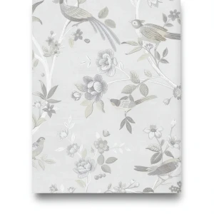 Floral Wallpaper Pale Gray Color 10m x 0.53m, Model 28841
