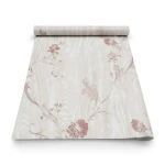 Italian Floral Wall Covering 10m x 1.06m Beige, Model 5420