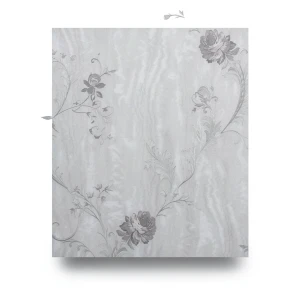 Floral Wallpaper Gray Color 10m x 1.06m, Model 5422