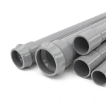مواسير UPVC ضغط 16 بار قطر خارجي 400 مم سمك 23.7 مم لون رمادي