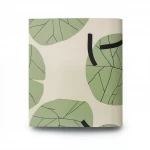 Italian wallpaper modern design, size 10m x 0.53m, green with beige, model 73216