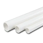 أنابيب UPVC جدول 80 مقاس 5 إنش قطر خارجي 141.3 مم سمك 9.52 مم أبيض