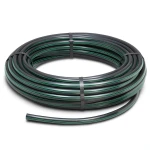 لفة أنابيب بلاستيك HDPE ضغط 15.9 بار PE 63 قطر خارجي 32 مم SDR 7.4 أسود مع خط أخضر