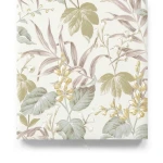 Floral Wall Covering 10m x 0.53m Beige Color, Model 28855