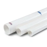 مواسير UPVC ضغط اسمي 8.6 بار مقاس ¼ 1 إنش سمك 52.1 مم لون أبيض | بلاستيك الوطنية