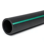 مواسير بلاستيك HDPE ضغط 6 بار PE 63 قطر خارجي 450 مم SDR 17.6 لون أسود