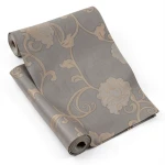 Italian Wallpaper Floral Design Dark Beige, Size 10mx0.73m