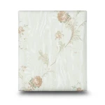 Italian Floral Wallpaper 10m x 1.06m Pale Green, Model 5416