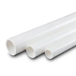 أنابيب UPVC جدول 80 مقاس 6 أنش، قطر خارجي 168.28 مم، سمك 10.97 مم، أبيض