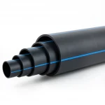 مواسير HDPE ضغط  4 بار [PE 100] قطر خارجي 450 مم  SDR 33  لون اسود مع خط ازرق | مصنع المنى