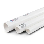 مواسير UPVC ضغط اسمي 8.6 بار مقاس ¼ 1 إنش سمك 52.1 مم لون أبيض | بلاستيك الوطنية