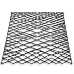 Hot Rolled Black Steel Expanded Metal Mesh Thickness 1.4 mm Width 1.22 m Length 1 m