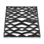 Hot Rolled Black Steel Expanded Metal Mesh Thickness 1.4 mm Width 1.22 m Length 2 m