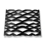 Hot Rolled Black Steel Expanded Metal Mesh 1.5 mm Thickness 1.22m Width 1m Length
