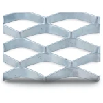 Galvanized Steel Expanded Metal Mesh Thickness 1.2 mm Width 1.22 m Length 2 m