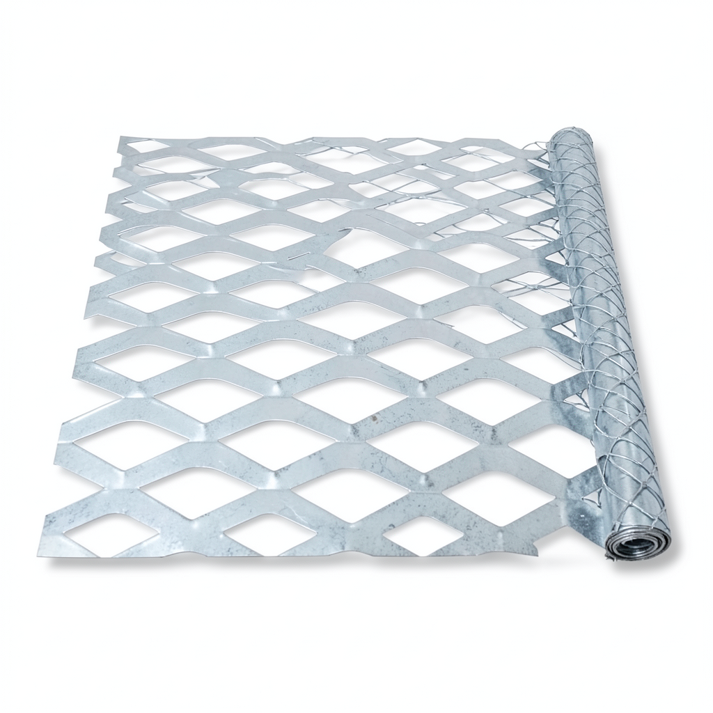Galvanized Steel Expanded Metal Mesh Thickness 1.2 mm Width 1.22 M Length 7 meter
