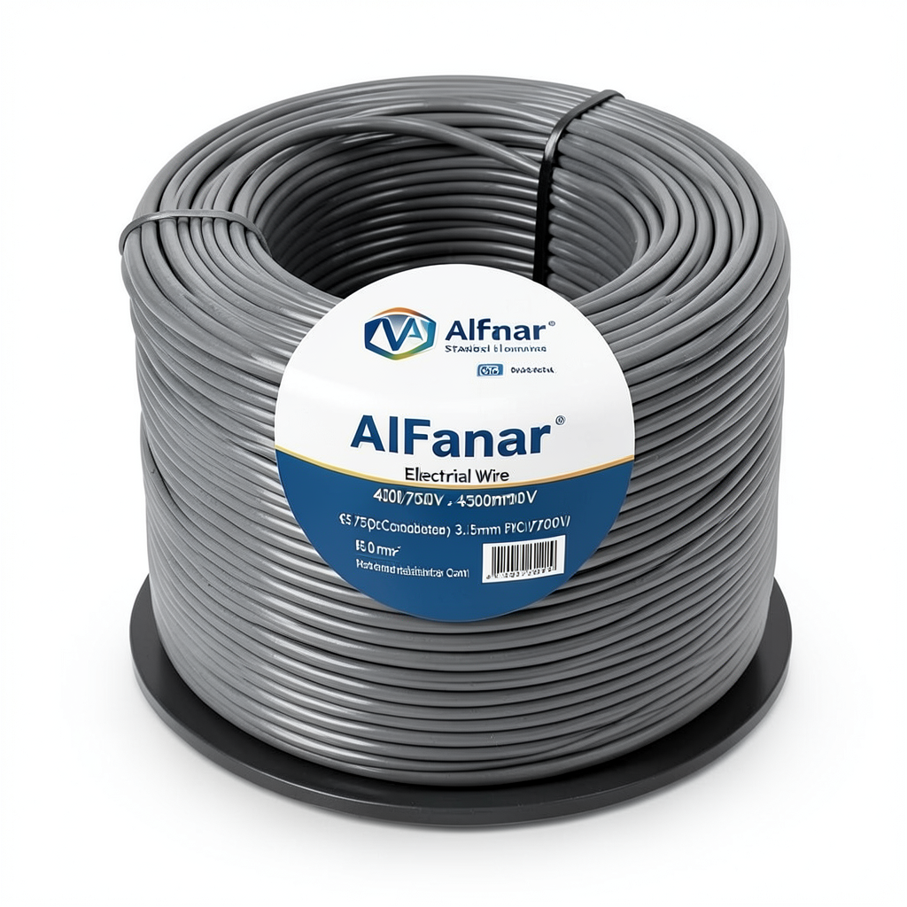 لفة سلك كهرباء مجدول الفنار 400 مم2 450/750 فولت موصل نحاس قطر 3.15 مم عزل PVC مقاوم للحرارة | شركة الفنار
