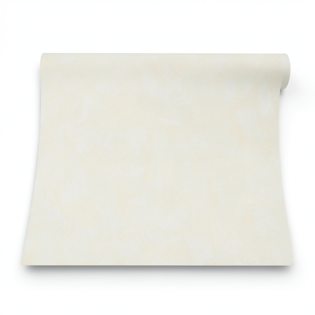 Italian Wallpaper Creamy Color Plain Design, Size 10mx0.73m, Model 71743