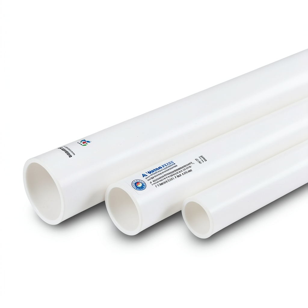 مواسير UPVC مقاس 1 إنش ضغط 11 بار سمك 1.52 مم أبيض اللون | بلاستيك الوطنية