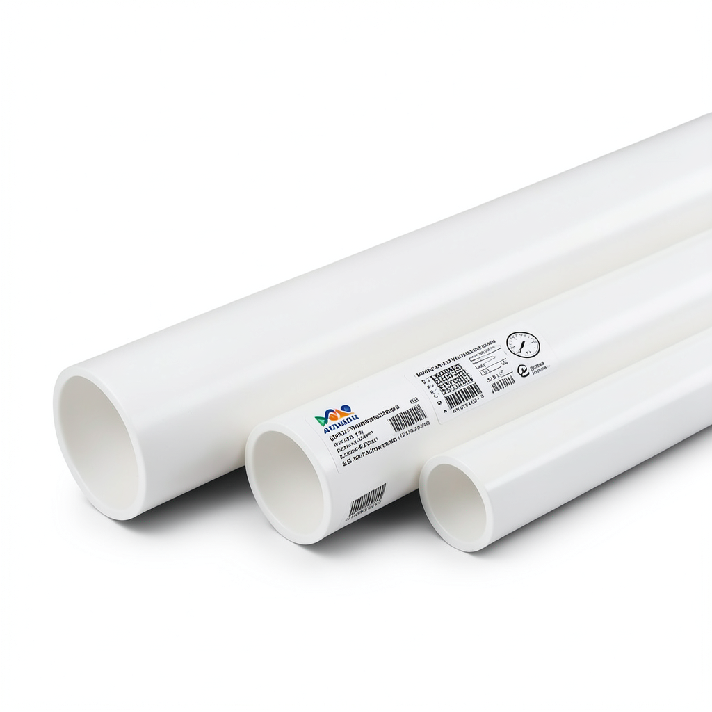 مواسير UPVC مقاس 3 إنش سمك 2.74 مم ضغط 8.6 بار أبيض | بلاستيك الوطنية