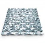 Galvanized Steel Expanded Metal Mesh  [Mazyoon] Thickness 1.7 mm Width 2.44  meter Length 2 meter | Bait Al Tatawor Company