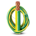 Electrical Wire 16 sq mm 450/750V Copper Conductor Heat Resistant PVC Insulated, Yellow/Green | Al Fanar