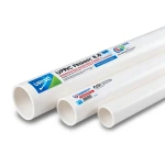 مواسير UPVC ضغط 8.6 بار مقاس 6 إنش سمك 5.18 مم أبيض اللون | بلاستيك الوطنية