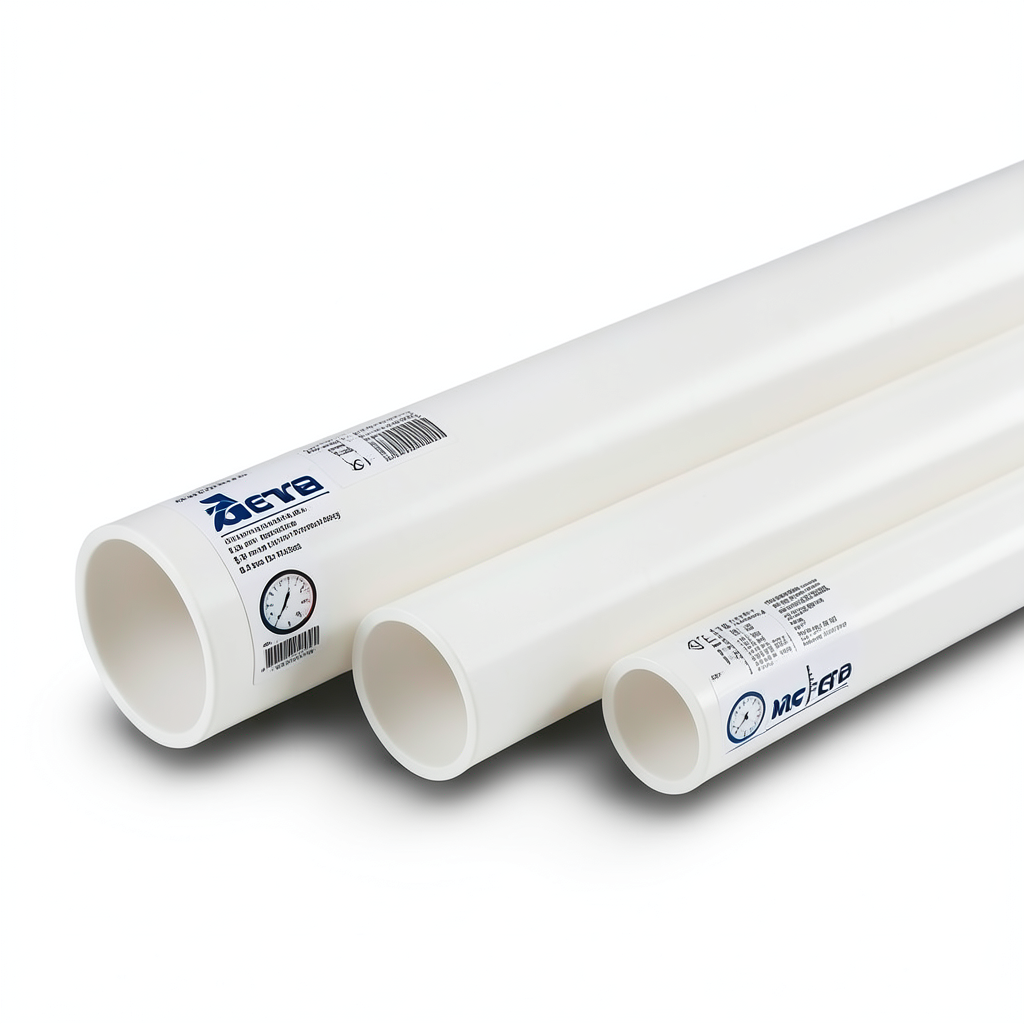 UPVC Pipes 8 inch Size 6.73 mm Thickness 8.6 Bar Pressure White | Al Watania Plastics