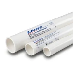 مواسير UPVC مقاس ¼ 1 إنش ضغط اسمي 13.8 بار سمك 2.01 مم أبيض | بلاستيك الوطنية