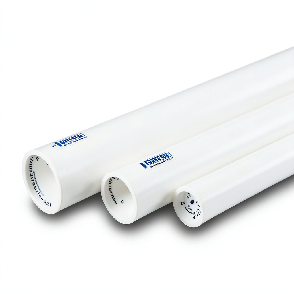 UPVC Pipes Nominal Pressure 13.8 Bar Size 2 inch Thickness 2.87 mm White | Al Watania Plastics