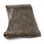 Italian wallpaper, dark beige color, length 10 m, width 1.06 m, model 4713
