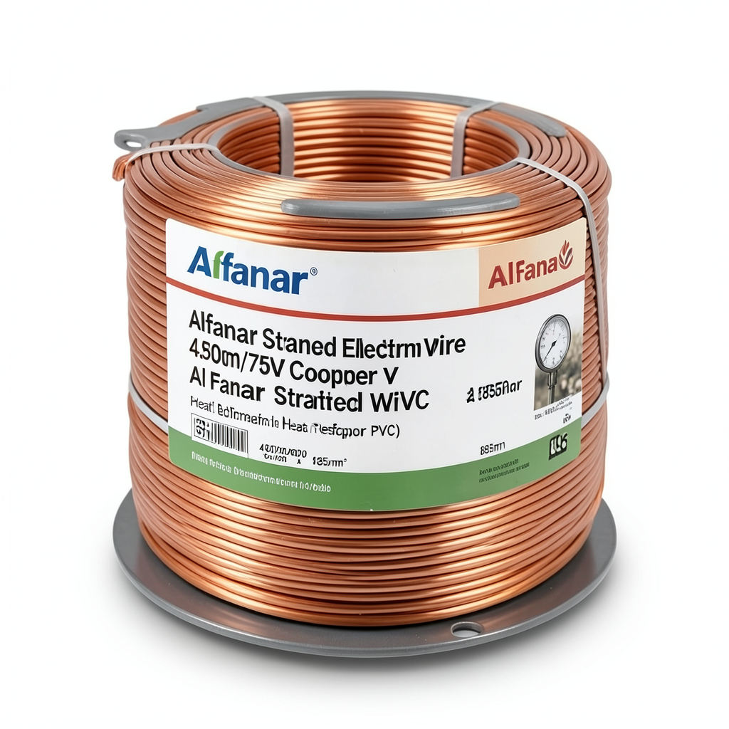 Alfanar Stranded Electrical Wire 185mm 450/750V Copper 2.70mm Diameter Heat Resistant PVC | Al Fanar