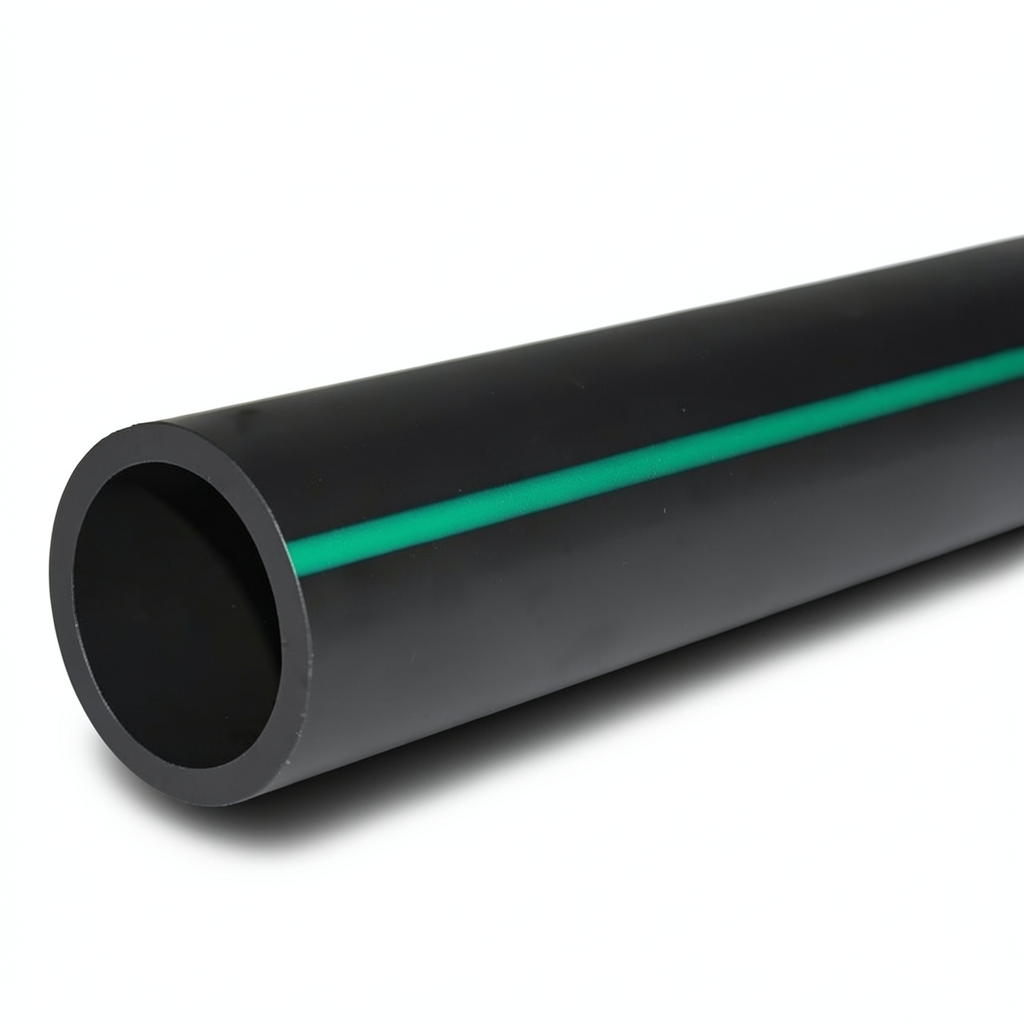 مواسير بلاستيك HDPE ضغط 10 بار PE 63 قطر خارجي 450 مم SDR 11 لون أسود