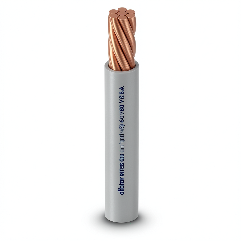 Alfanar Stranded Electric Wire 500mm 450/750V Copper Conductor 3.38mm Diameter Heat Resistant PVC Insulated | Al Fanar