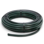 لفة أنابيب HDPE ضغط 6.2 بار PE63 قطر 32 مم SDR 13.6 أسود مع خطوط خضراء