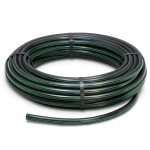 لفة أنابيب بلاستيك HDPE ضغط 6.2 بار PE 63 قطر خارجي 40 مم SDR 13.6 أسود مع خطوط خضراء