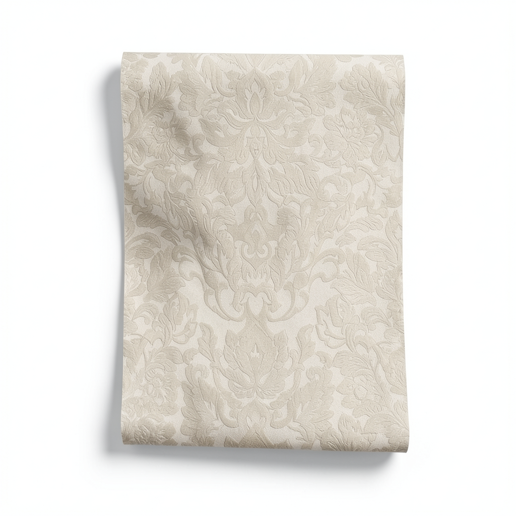 Italian Wallpaper Classic Design Beige Color, Size 10mx1.06m, Model 81601