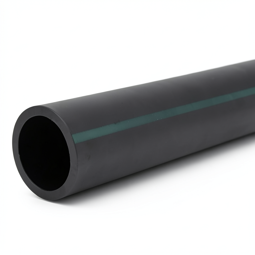 مواسير بلاستيك HDPE ضغط 10 بار PE 63 قطر خارجي 450 مم SDR 11 لون أسود